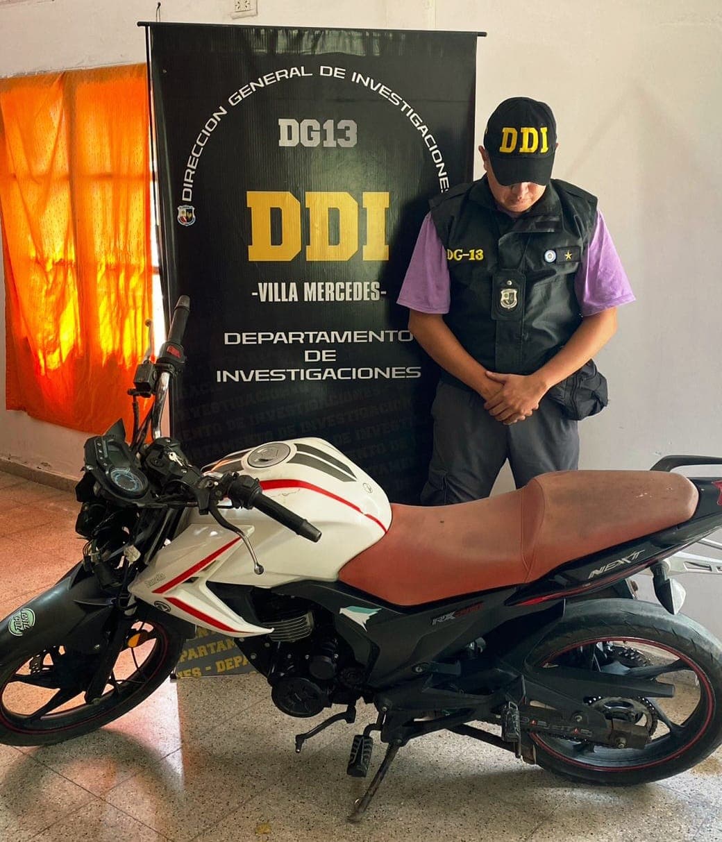 La DDI Villa Mercedes recupera rodado sustraído tras análisis de trazabilidad digital – Por: Redacción SDN / Policiales