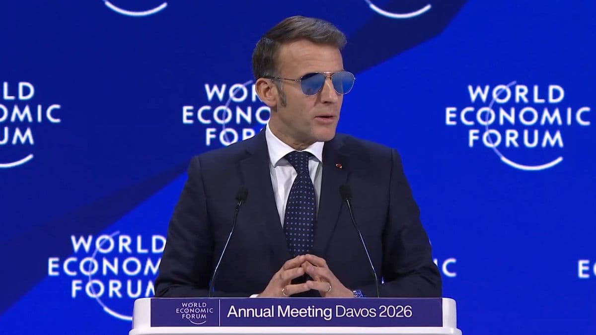 Emmanuel Macron se plantó en Davos contra Donald Trump por Groenlandia: «No aceptamos la ley del más fuerte»