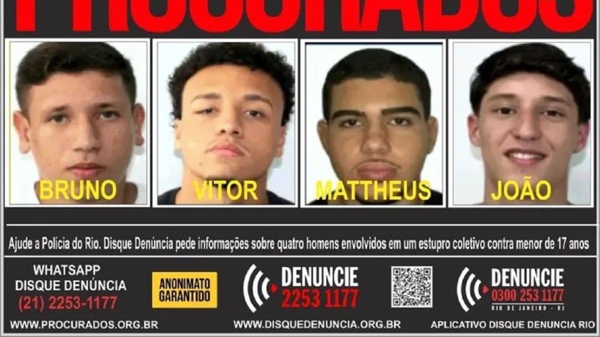 Conmoción en Brasil: quiénes son los cuatro jóvenes acusados de violar a una joven en Río de Janeiro