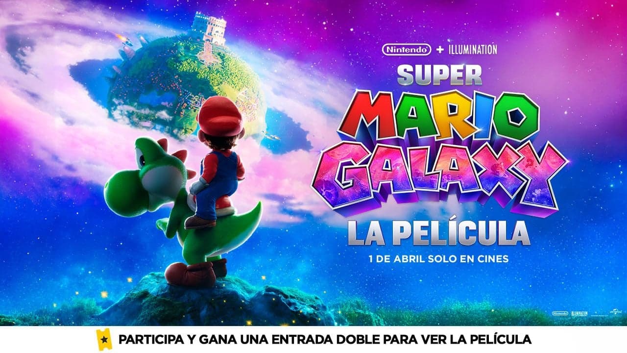 Disfruta de ‘Super Mario Galaxy: La película’ en la gran pantalla: Sorteamos 5 entradas dobles para verla en el cine