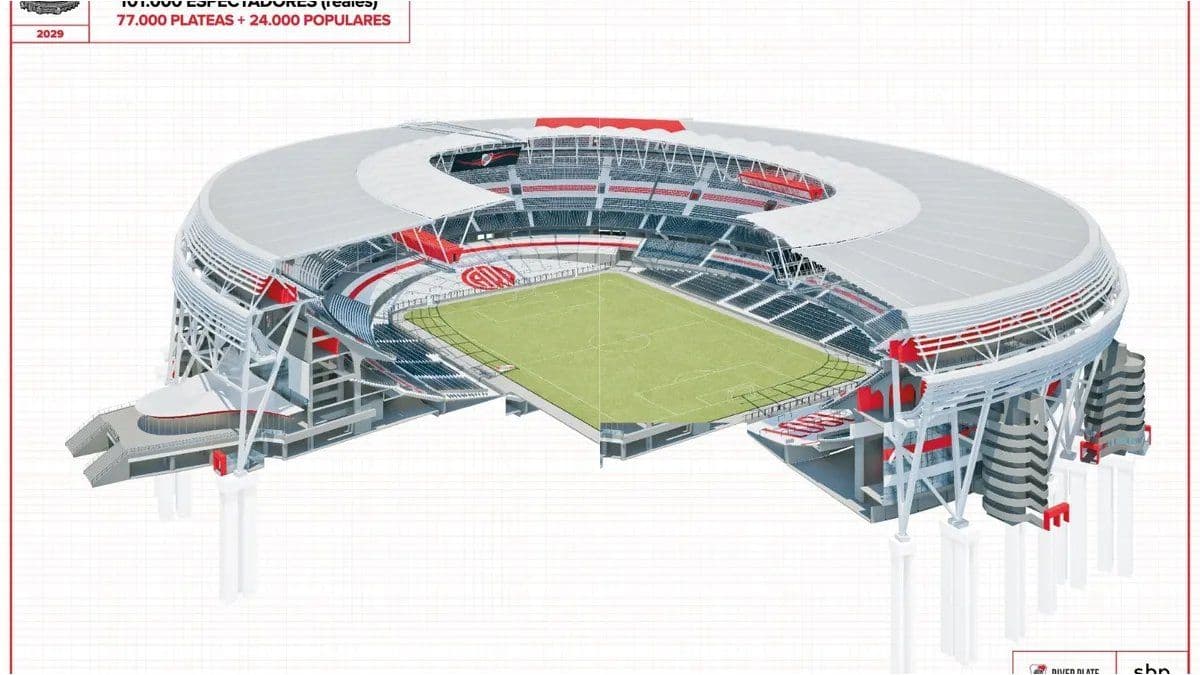 River mostró los planos de cómo serán las obras para techar el Estadio Monumental