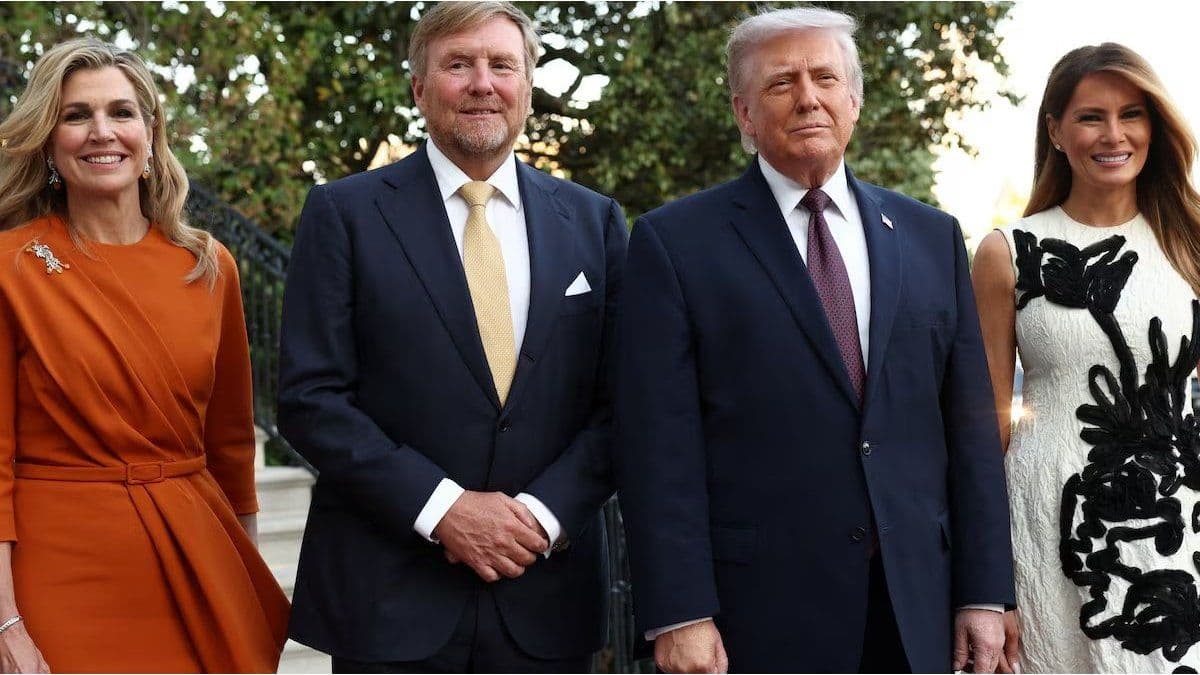 Los reyes de Países Bajos se alojan en la Casa Blanca de Donald Trump y provocan fuertes críticas en su país