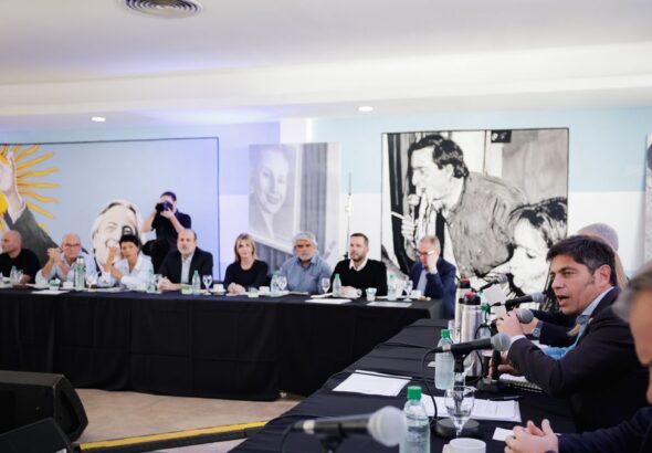 Axel Kicillof asumiÃ³ la conducciÃ³n del PJ bonaerense y llamÃ³ a "ponerse de acuerdo en puntos comunes"