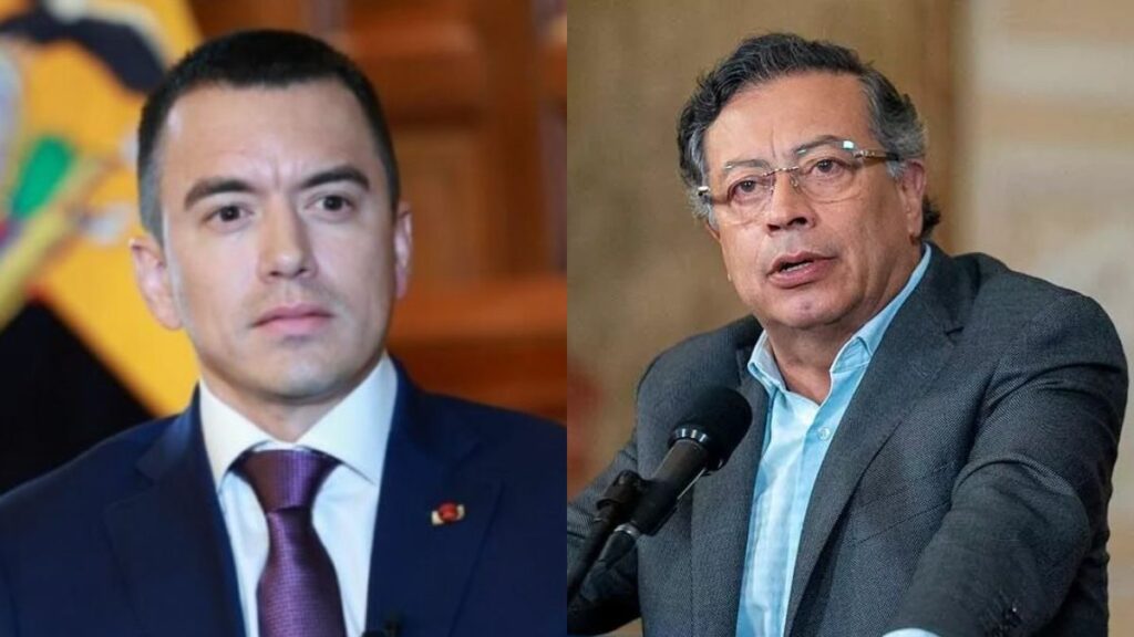 Daniel Noboa acusó a Gustavo Petro de impulsar una incursión guerrillera y escala el conflicto bilateral
