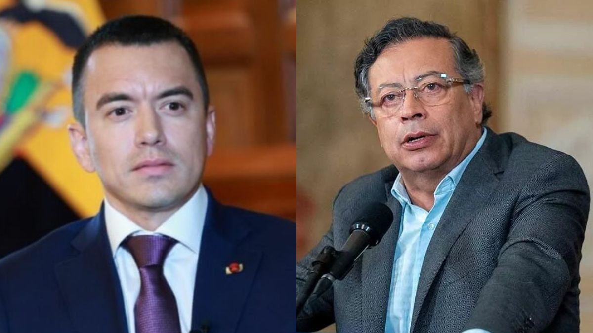Daniel Noboa acusó a Gustavo Petro de impulsar una incursión guerrillera y escala el conflicto bilateral