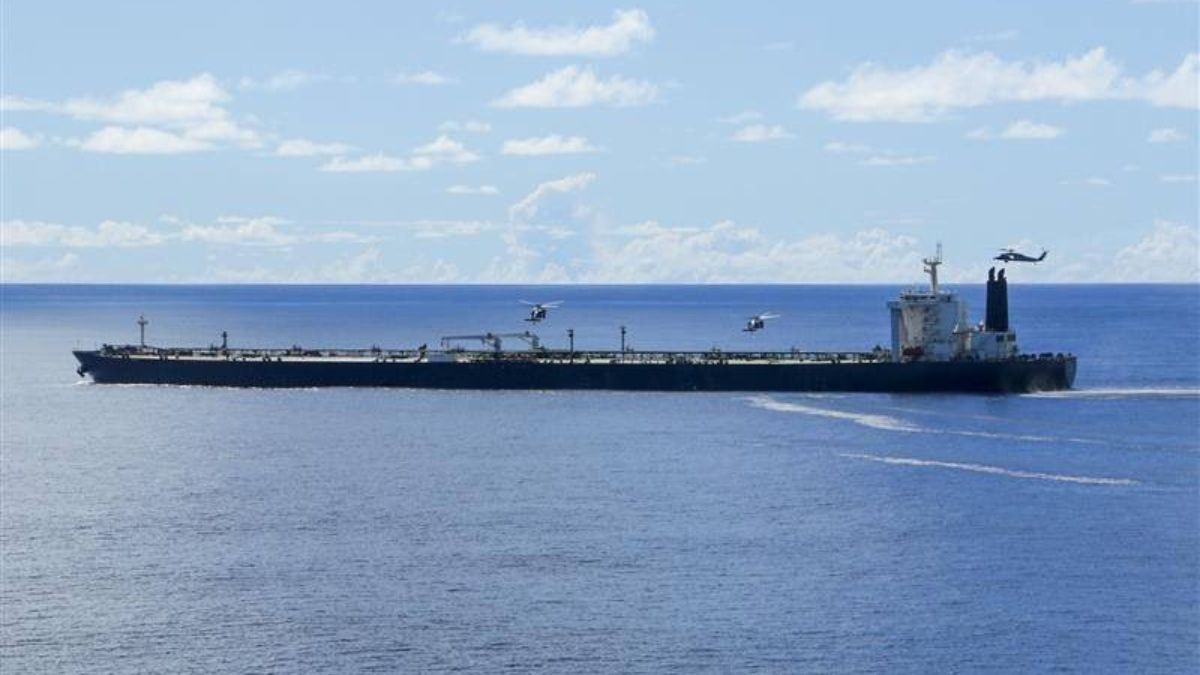 EEUU incautó otro buque petrolero iraní y refuerza su control en el Índico: el video de la operación