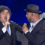 Javier Milei cantó "Libre" y fue protagonista de la celebración de la independencia de Israel
