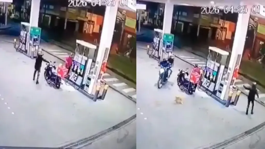 Tiroteo en una estación de servicio: un repartidor repelió un asalto a balazos