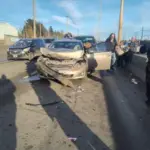 Accidente en cadena en la zona sur de Comodoro