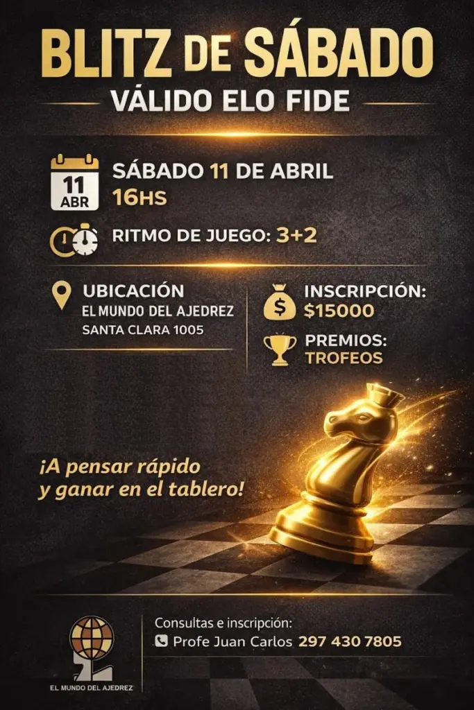 Ajedrez: Comodoro palpita el Provincial por Equipos