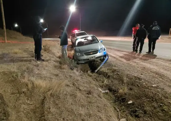 Alcoholemia positiva en un despiste registrado cerca del mirador del Cerro Chenque durante la madrugada