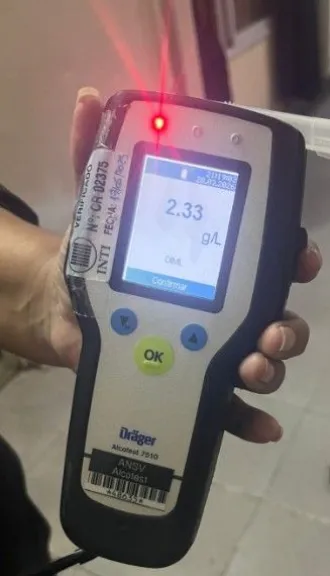 Choque y fuga frustrada: un expolicía transitaba con alcoholemia de 2,33 g/l