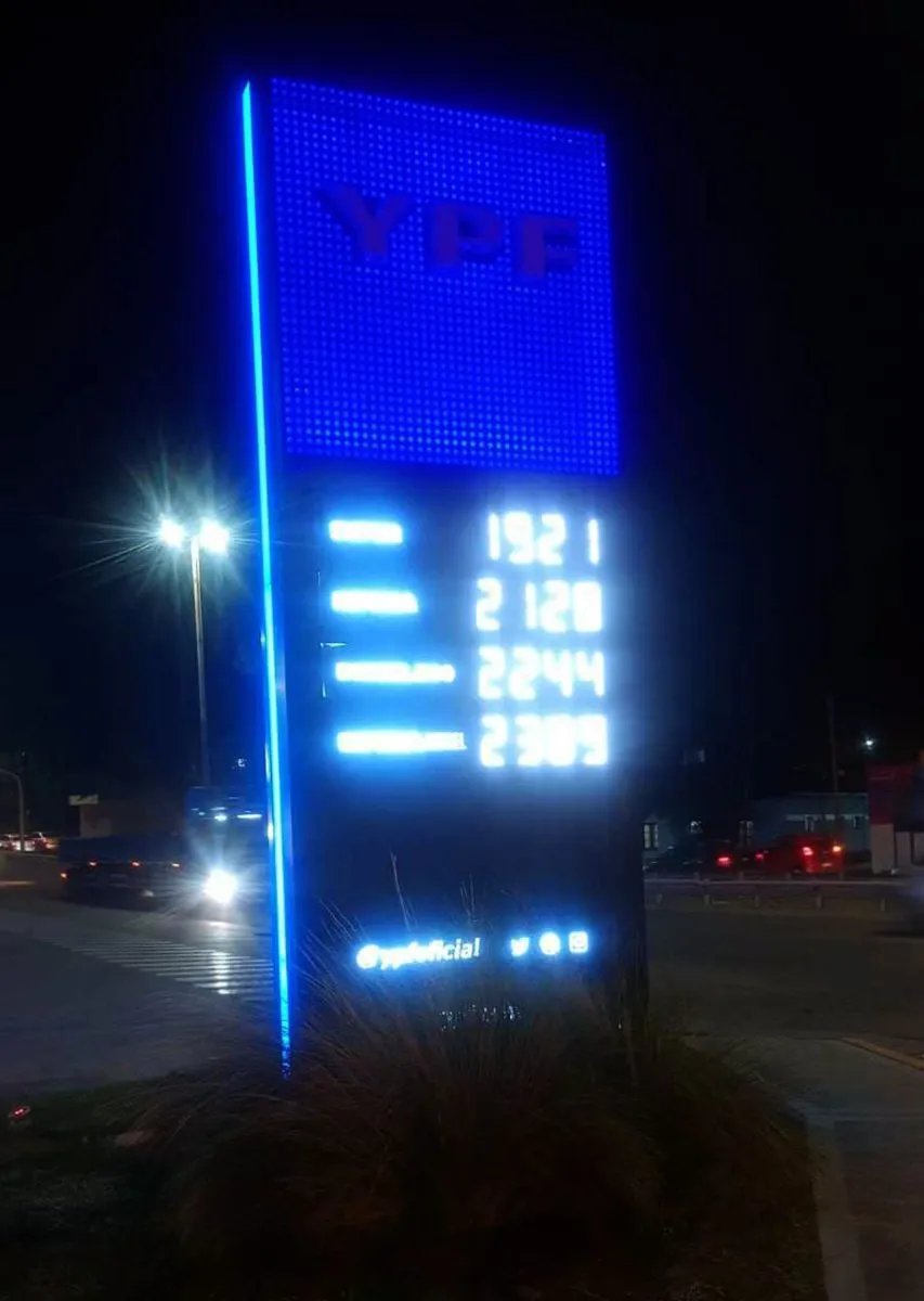Combustibles: YPF aplica un aumento del 1% y extiende el congelamiento parcial