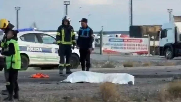 Falleció un motociclista tras colisionar en el ingreso norte a Trelew