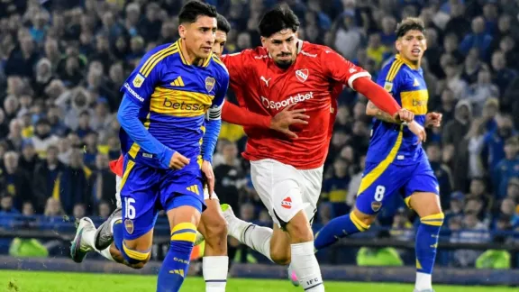 Gran partido entre Boca e Independiente