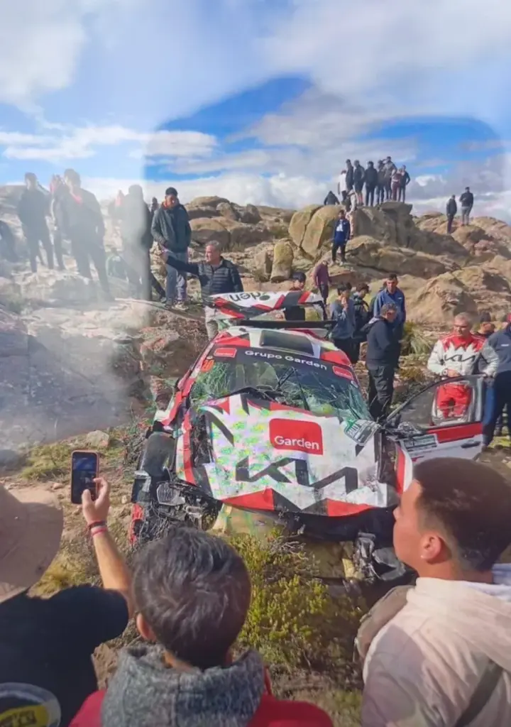 Grave accidente en el Rally Sudamericano en Mina Clavero