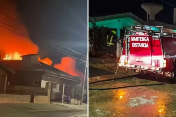 Incendio en Río Gallegos dejó pérdidas totales y la muerte de dos perros