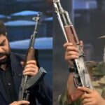 Momento insólito en la TV iraní: conductores enseñaron a usar fusiles AK-47 y dispararon en vivo