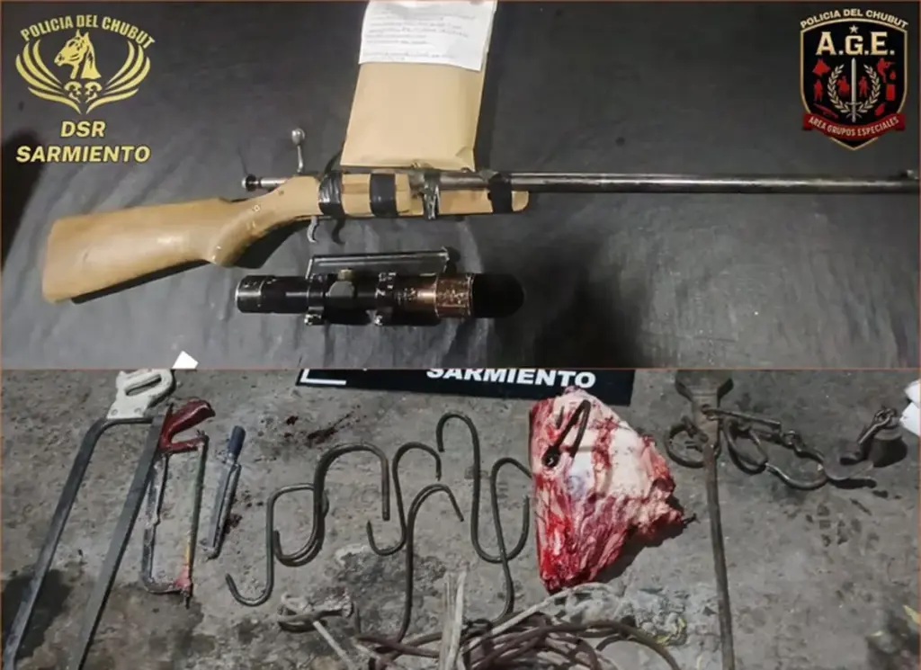 Operativo en Sarmiento por comercialización ilegal de carne vacuna