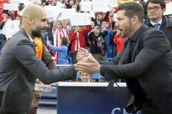 Para Simeone, Guardiola es el mejor entrenador del mundo