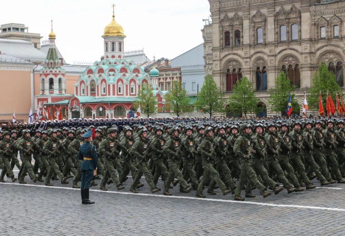 Vladimir Putin denunció a la OTAN durante el desfile del Día de la Victoria rusa
